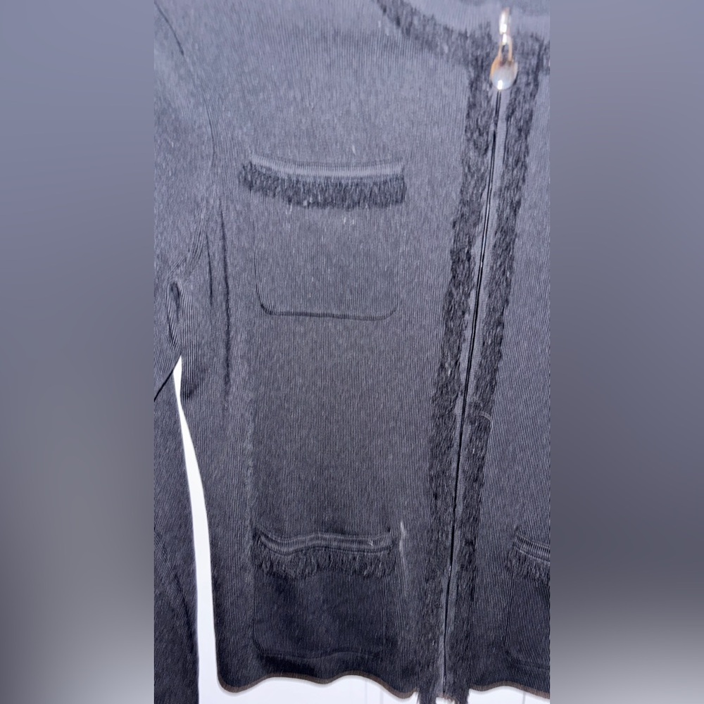 Grace Elements Elegant Black Cardigan~Fits better as a large - Picture 3 of 6